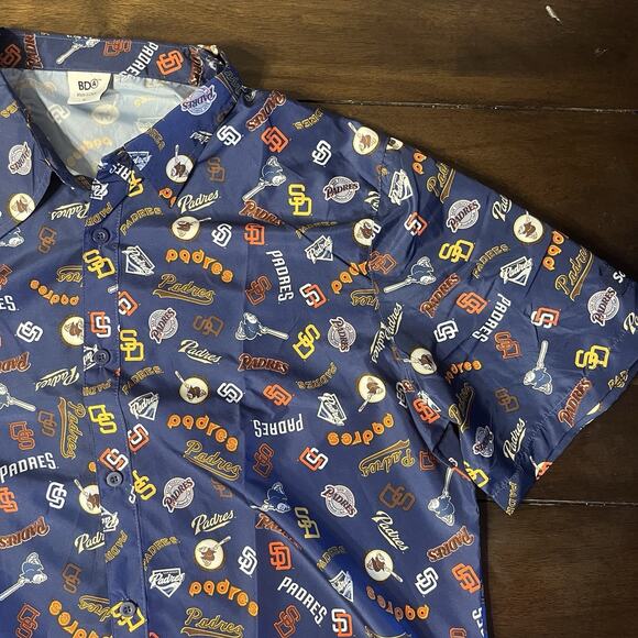San Diego Padres Novelty Men Size XL Button Up Shirt Padres Southwest Used - Picture 1 of 6